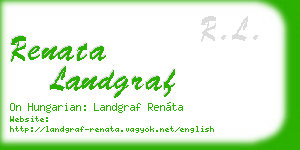 renata landgraf business card