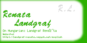 renata landgraf business card